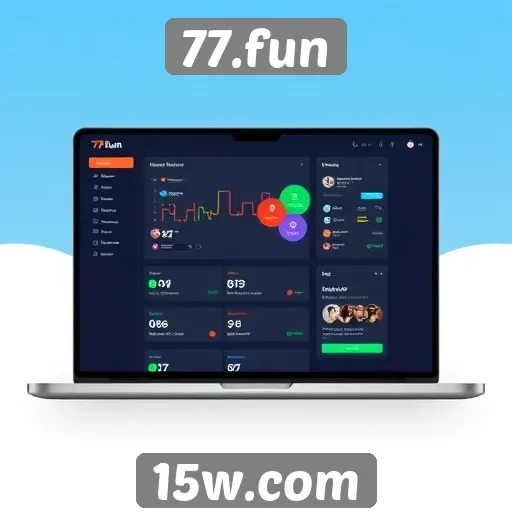 Interface do 77.fun é intuitiva e acessível aos usuários