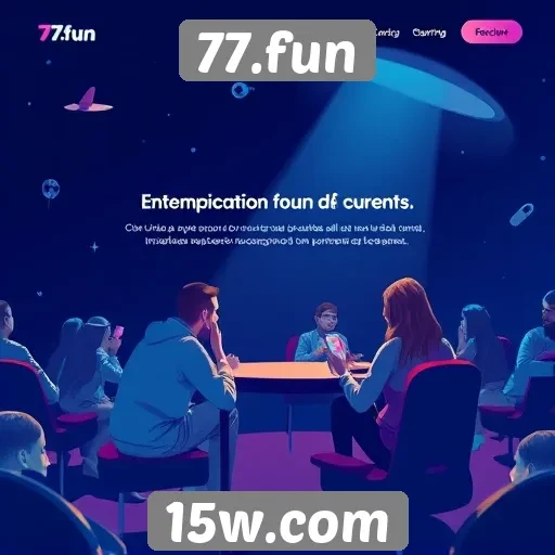 Experiência do usuário no site 77.fun